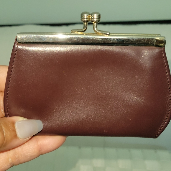 Etienne Aigner Vintage Burgundy Authentic Coin Purse - Picture 3 of 12